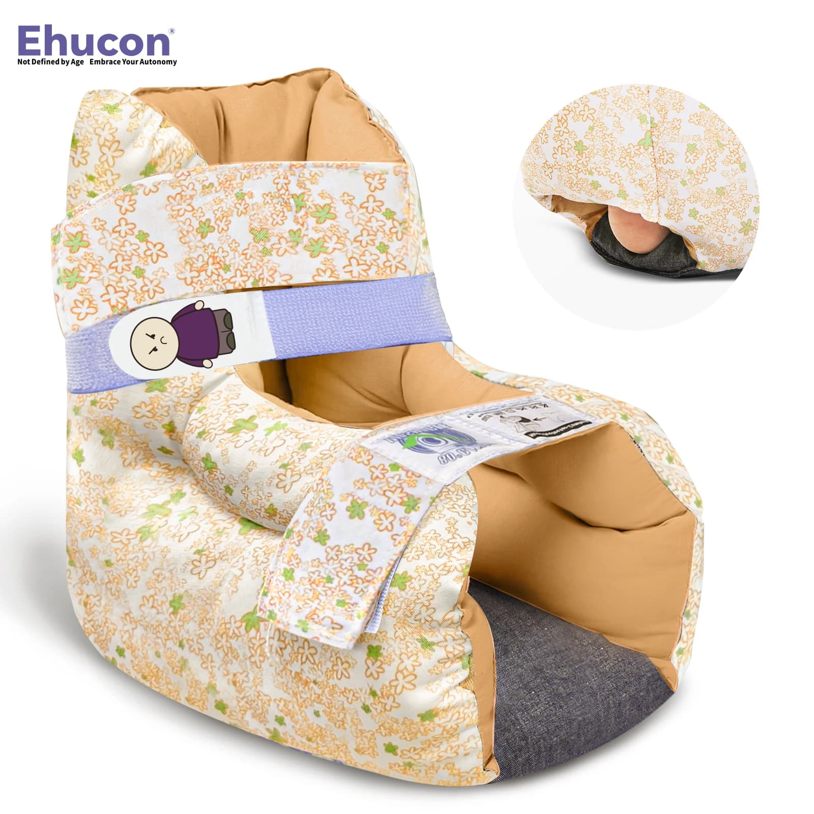 Ehucon Protezione per il tallone Cuscino per il piede per alleviare il dolore al piede Protezione per l'ellevamento della caviglia per prevenire le piaghe da letto Cuscino Guarigione delle infortuni