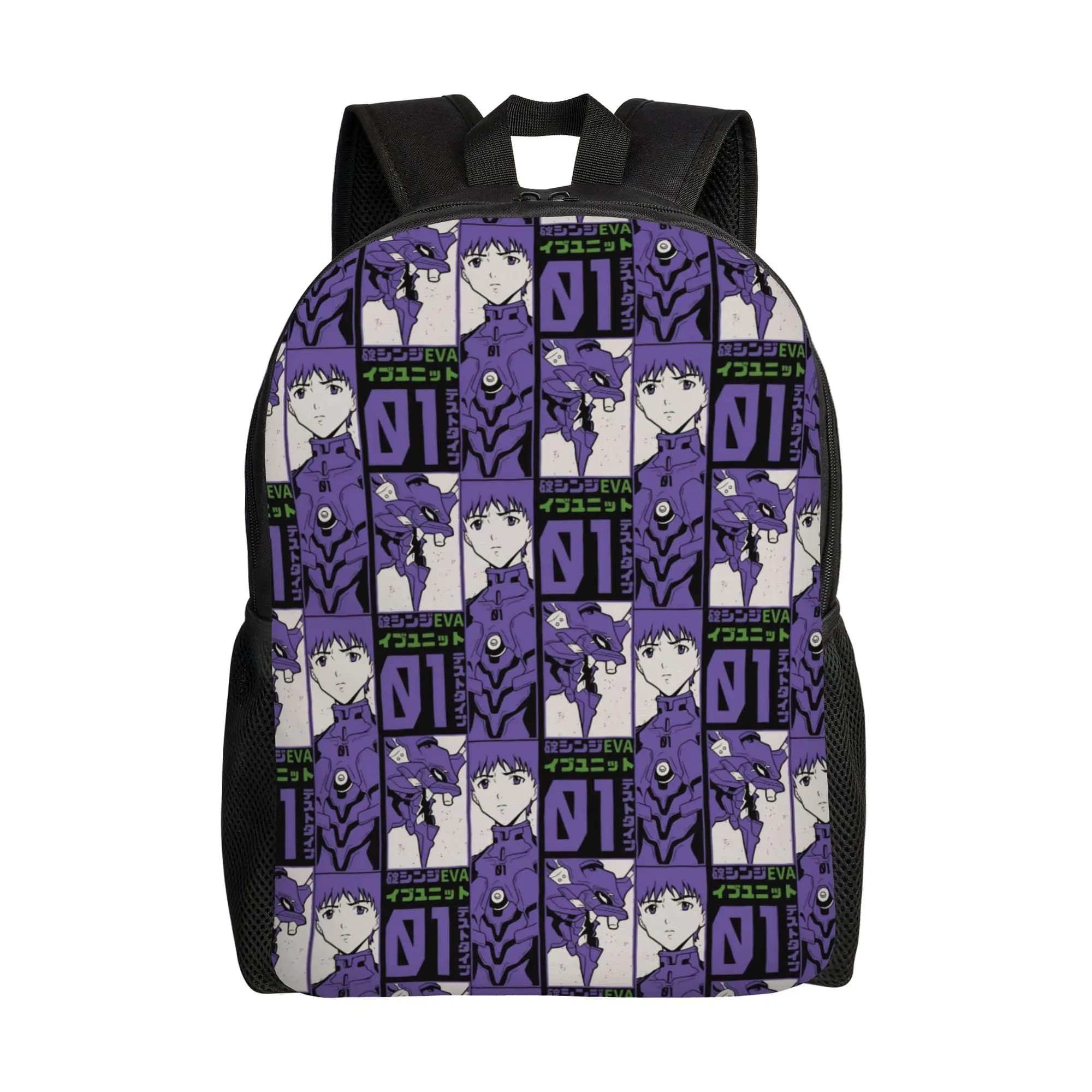 EVA Evangelions Backpacks for Women Men College School Students Bookbag Fits 15 Inch Laptop Ikari Shinji Bags