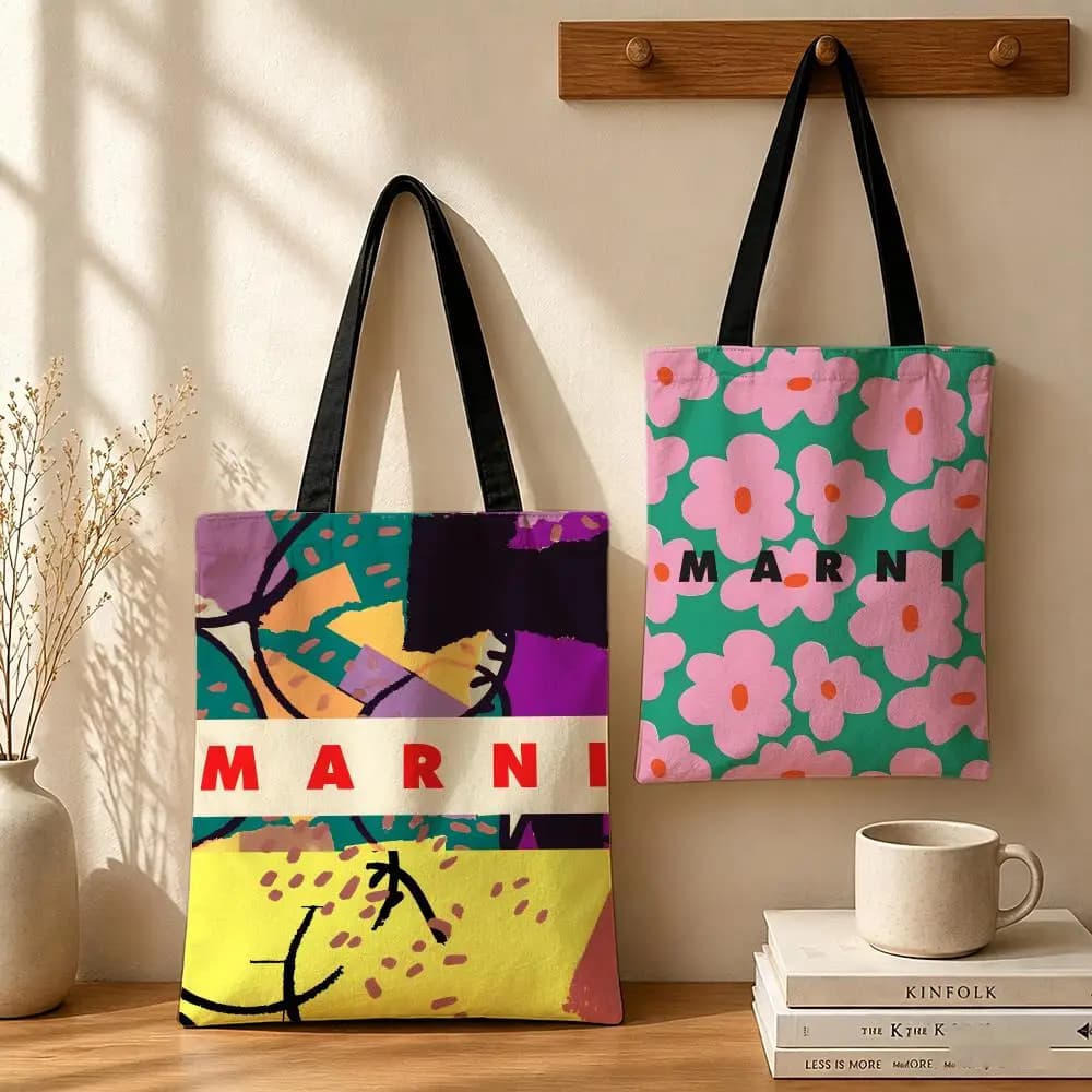 Brand M-MAR Storage Bags Canvas bags are suitable for school, shopping, travel, work, and grocery shopping