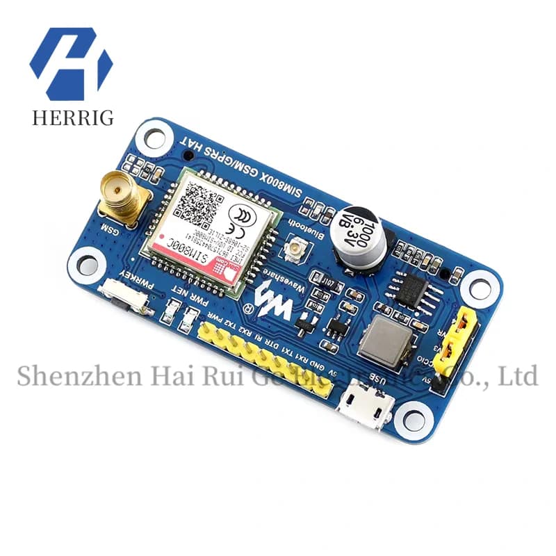 Modulo MicroSnow Raspberry Pi 4B/3B/Zero SIM800C Scheda di espansione GSM/GPRS 2G/Bluetooth
