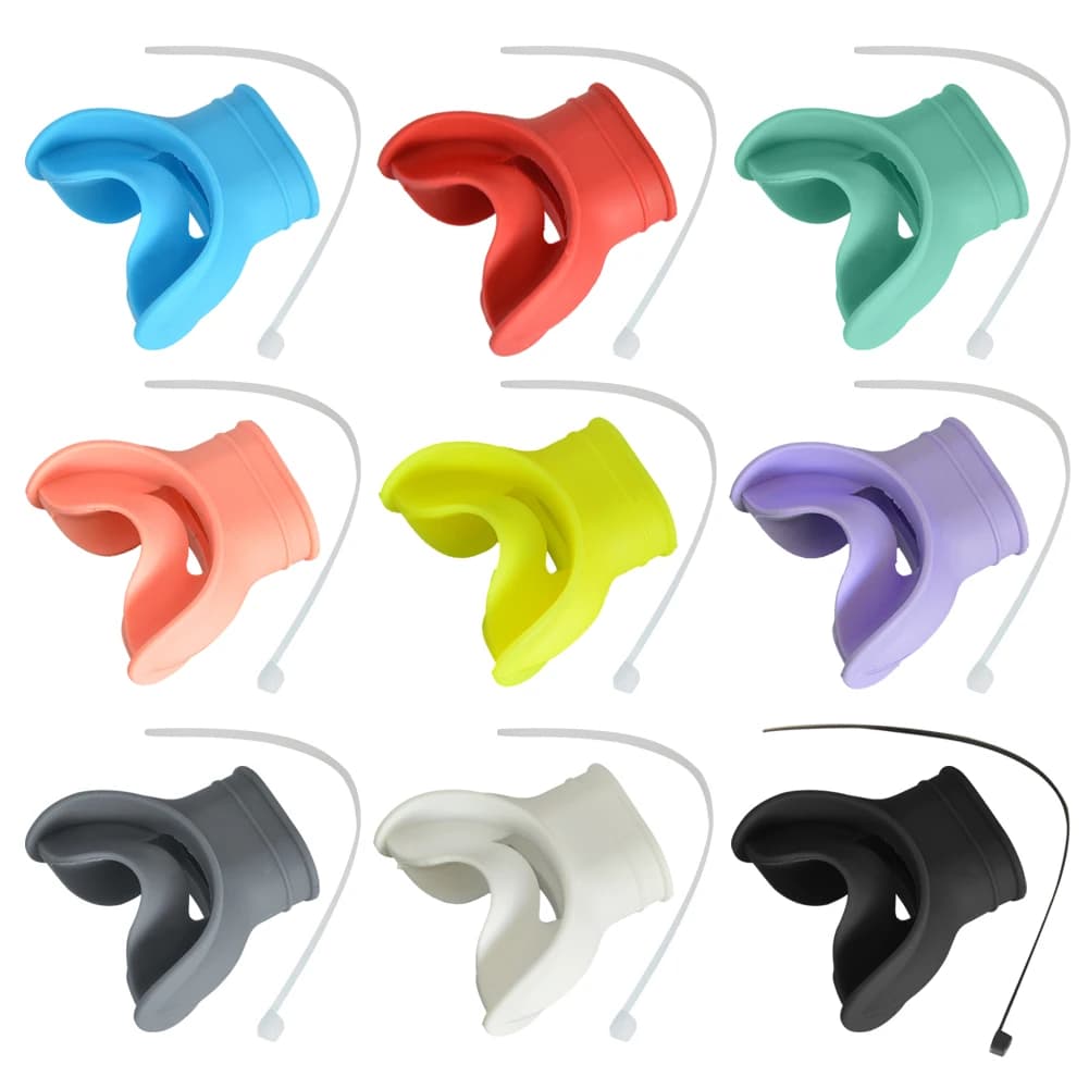 Silicone Diving Mouthpieces Portable Diving Snorkel Regulator Comfortable Replacement Safe Soft Underwater Breathing Accessories