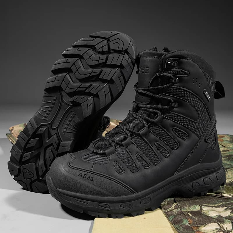 Stivali Tattici da Uomo 2026 con Lacci, Scarpe da Trekking alla Caviglia, Stivali da Lavoro Desert, Impermeabili, Taglie Grandi, Unisex, Scarpe da Arrampicata