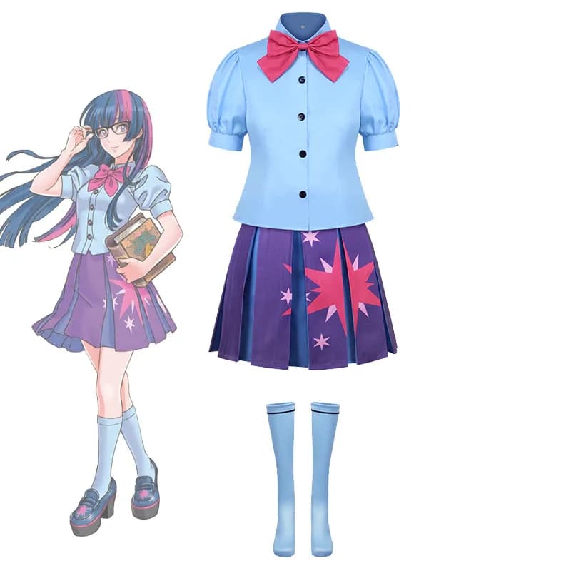 Halloween Princess Twilight Sparkle Coslay Costume Equestria Girls Stage Costumes Carnival Party Comic-con Little Pony Dress Up