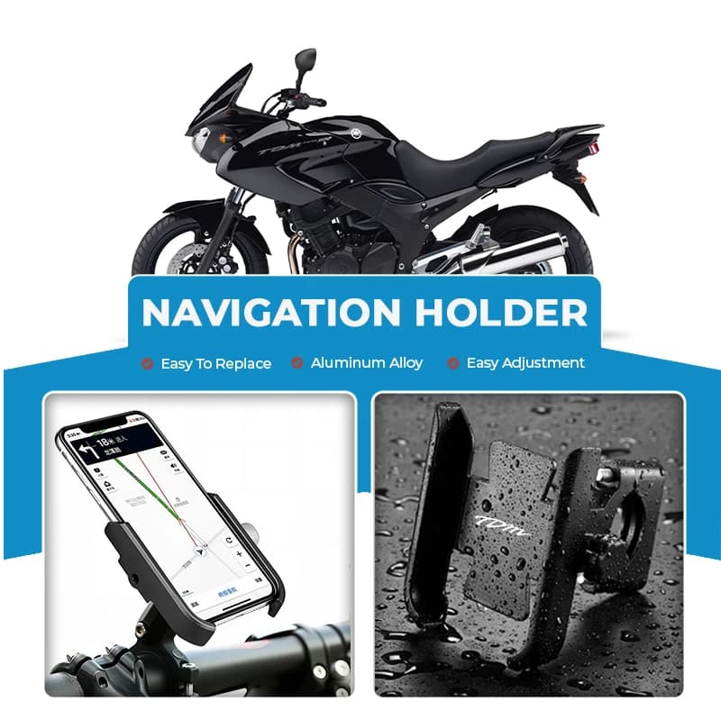 Staffa di supporto per telefono cellulare per moto in lega Supporto per specchio Supporto di navigazione per YAMAHA TDM TDM900 TDM850 TDM1250 850 900