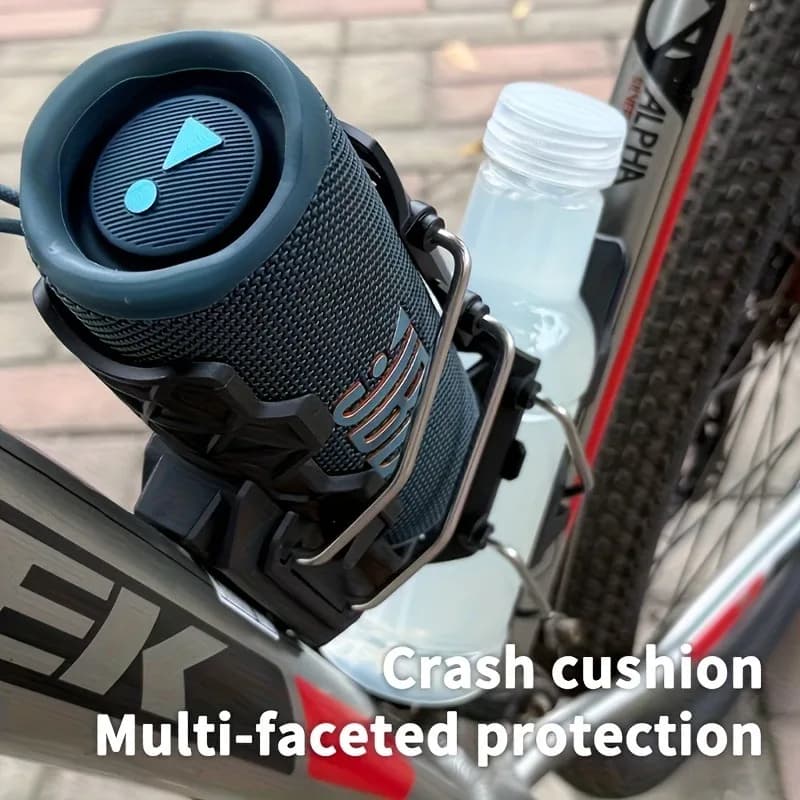 Porta acqua per bici Portabottiglie per bici Robusto rotazione a 360 gradi Morsetto Portabicchieri per Golf Kayak Atv Scooter Passeggino