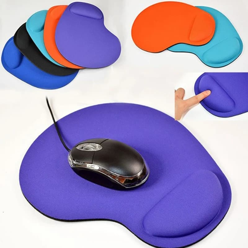 1 X Tappetino per mouse ergonomico con poggiapolsi Tappetino per mouse antiscivolo Comodo supporto per il polso Tappetino per mouse morbido per PC portatile