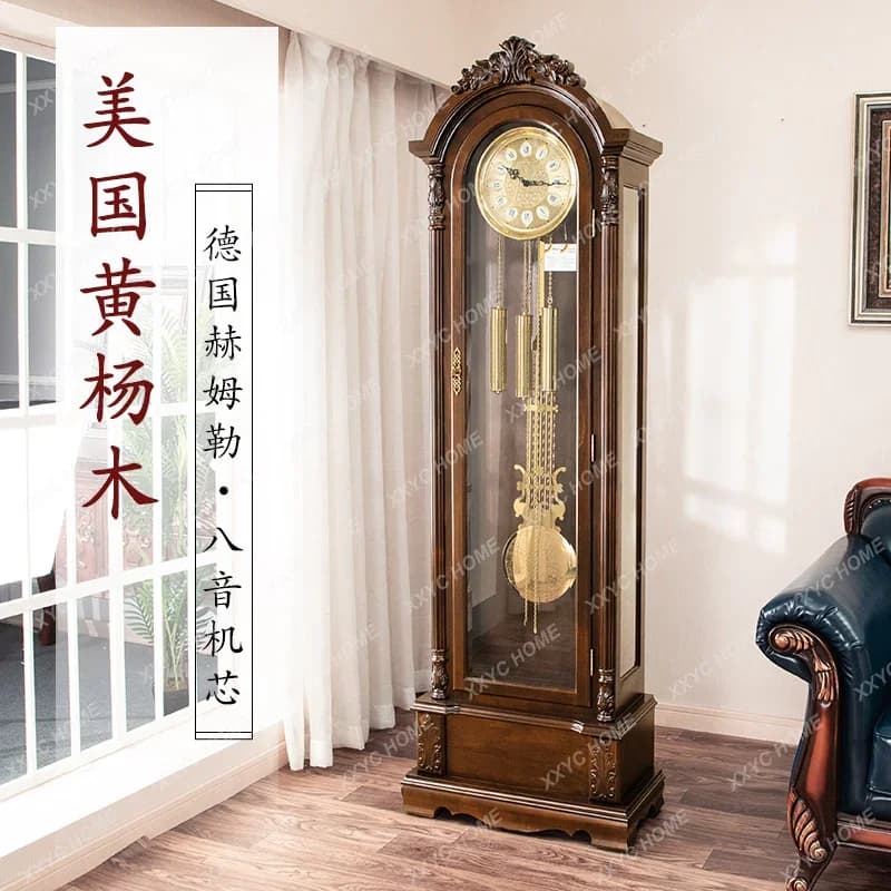 Orologio da terra in stile tedesco Helmler, nuovo orologio a pendolo cinese per soggiorno e casa