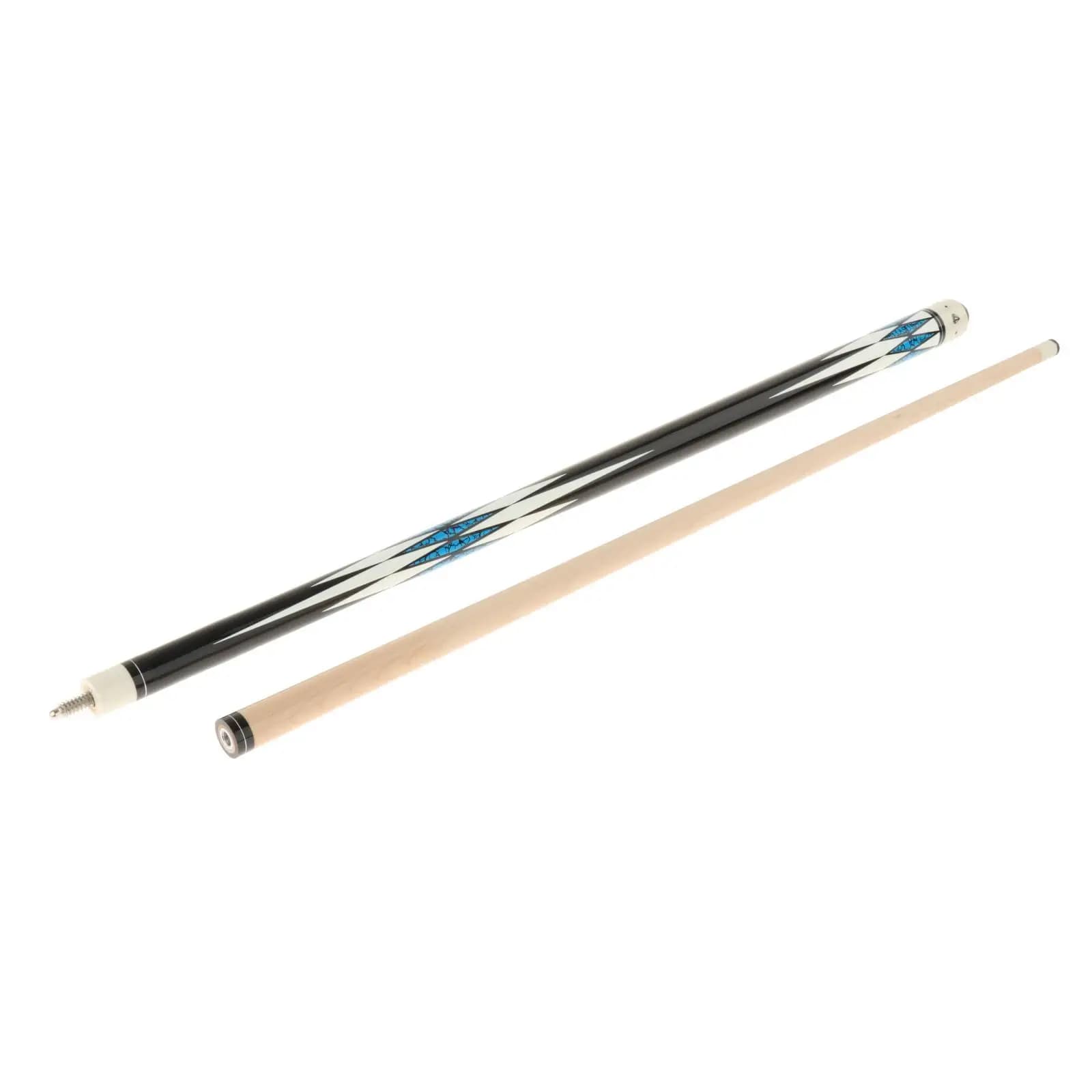 Stecca da biliardo con punta da 13 mm, lunghezza completa 57 pollici, attacco bianco 1/2, per biliardo a nove palle, per uomini, donne e giocatori adulti.