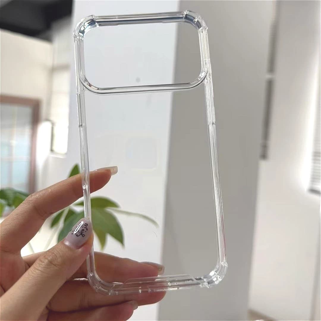 Nuova custodia trasparente antigoccia a quattro angoli per iPhone 17 17 Air 17 Pro Max Cover rigida trasparente antiurto per 17Pro con funzione