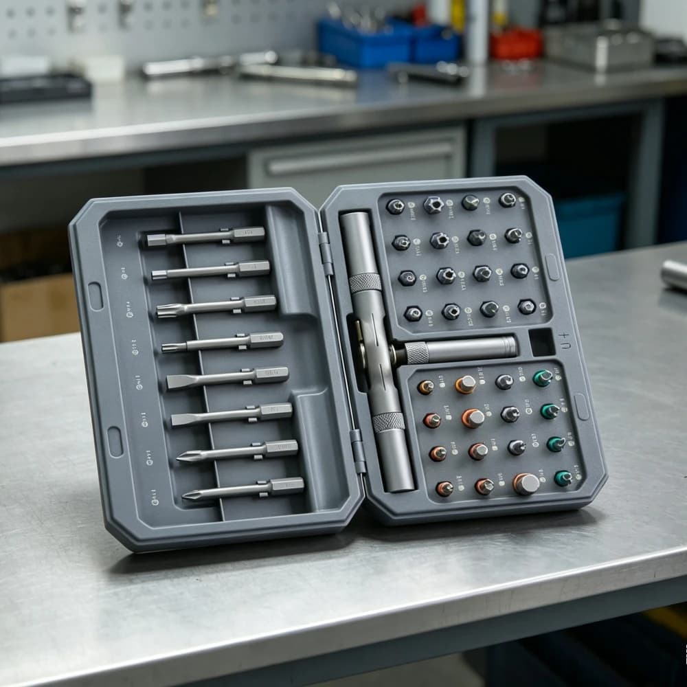 42pcs/set Magnetic Screwdriver Set DIY Ratchet Screwdriver Set Multi Bit Drive Set with Detachable Ratchet Handle DIY Tools