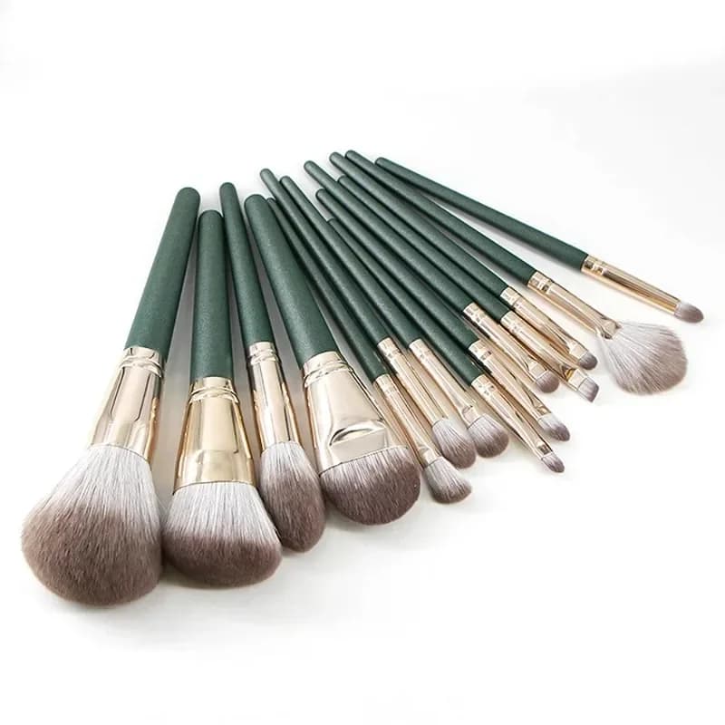 14 nuovi set di pennelli per il trucco, strumenti per il trucco morbidi e soffici, polvere libera, ombretto, fondotinta, fard, pennello per sfumare il trucco, un set molto buono. TTT