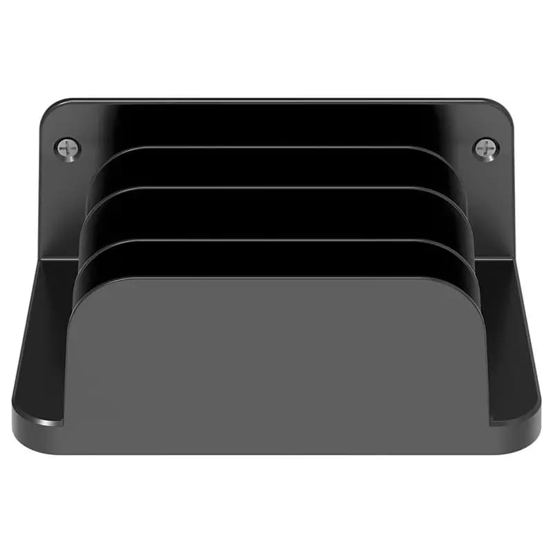 Supporto da parete solido per tablet/telefono cellulare, supporto verticale per laptop, supporto per tablet, nero
