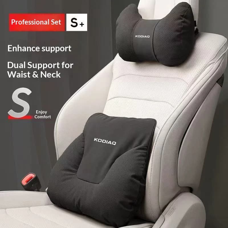 For Skoda Kodiaq Car Headrest Neck Support Seat Lumbar Cushion Soft Neck Pillow Automobile interior Accessories