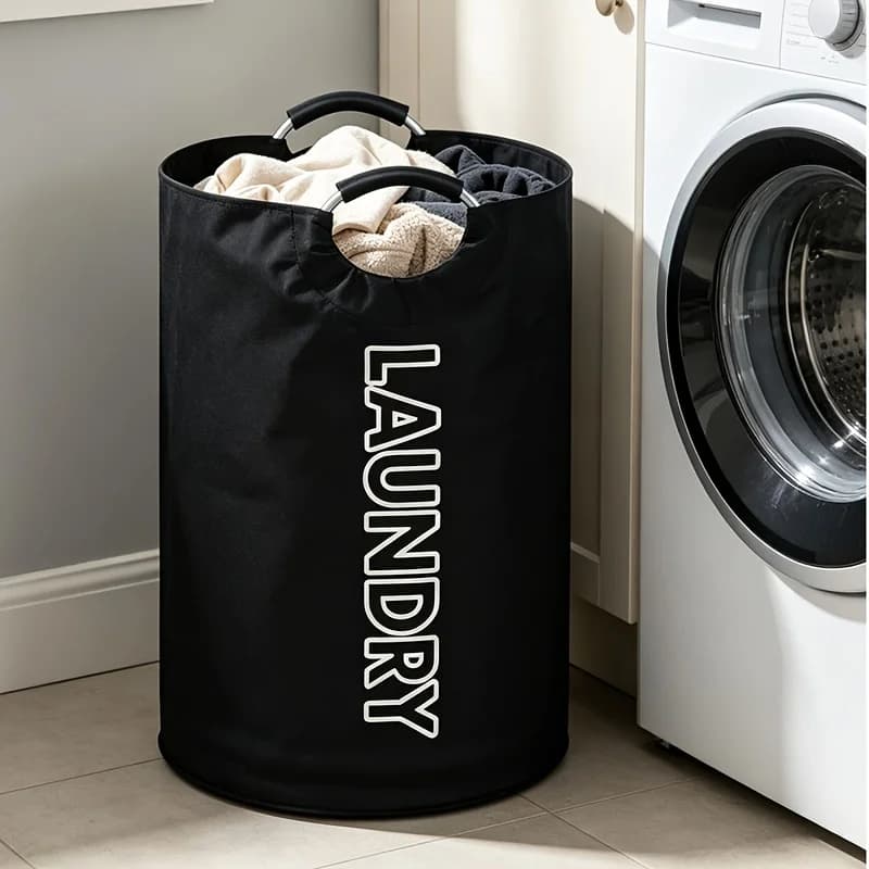 Dirty Laundry Basket Storage Basket Large Capacity Soft Handle Dirty Clothes Storage Basket Foldable Storage Bucket Suitable