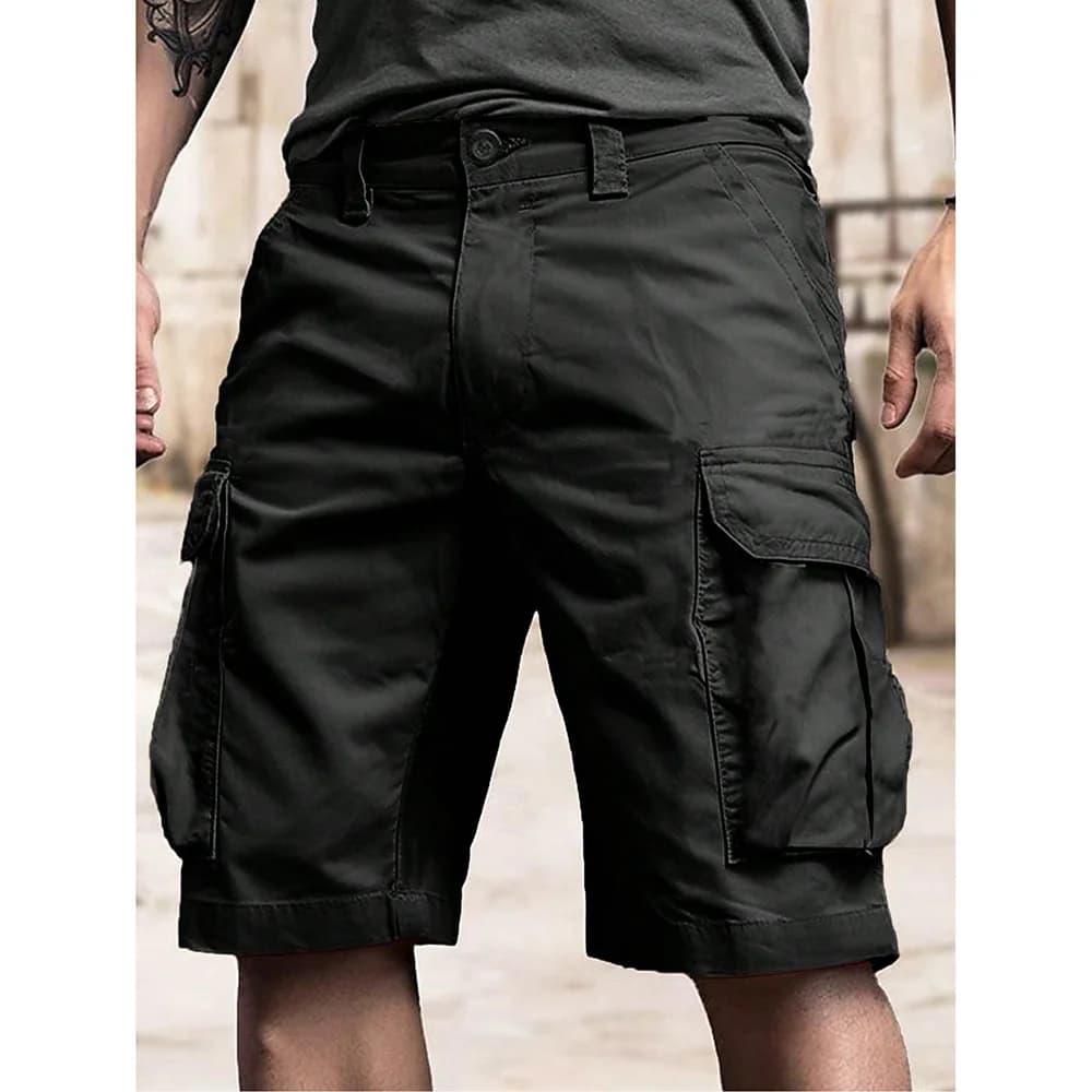 2026 Summer Men's Loose Tooling Casual Shorts Trend Big Pockets on Both Sides Five-point Shorts