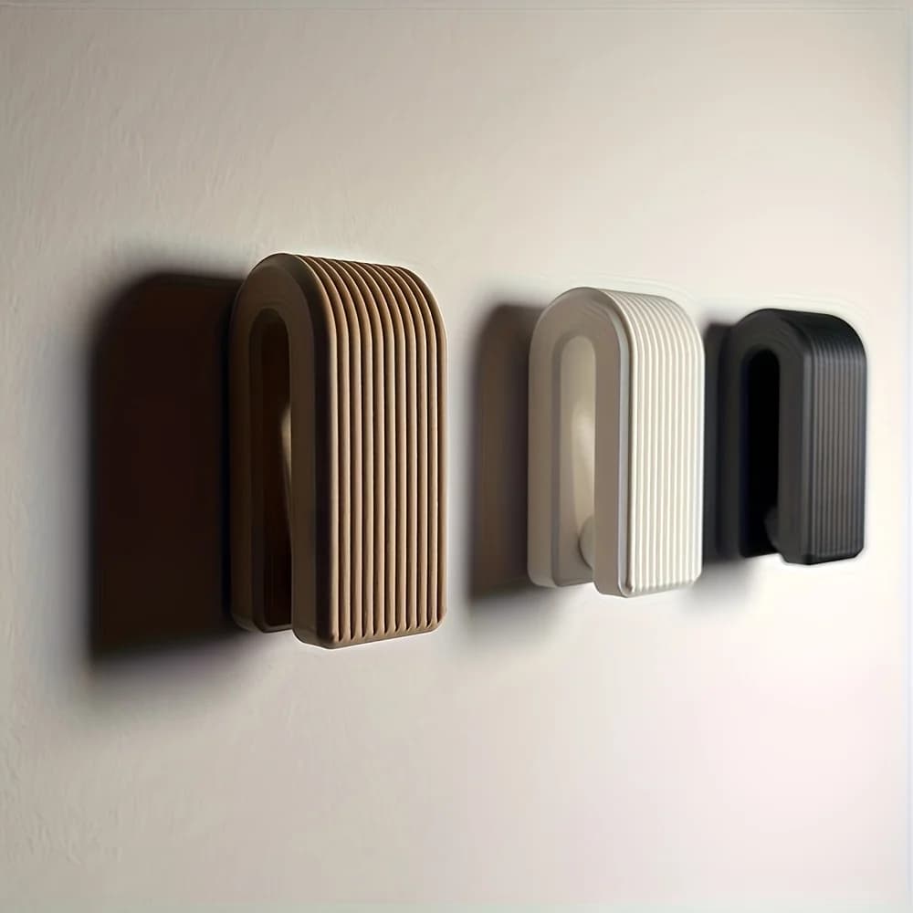 Portasciugamani con blocco automatico, ganci moderni in stile giapponese per asciugamani, accappatoi e teli da bagno