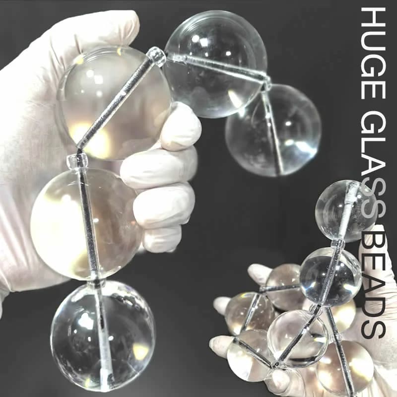 Super large glass ball 40mm 50mm plug anal beads formation vaginal ball smart ball sex toys for women gay men