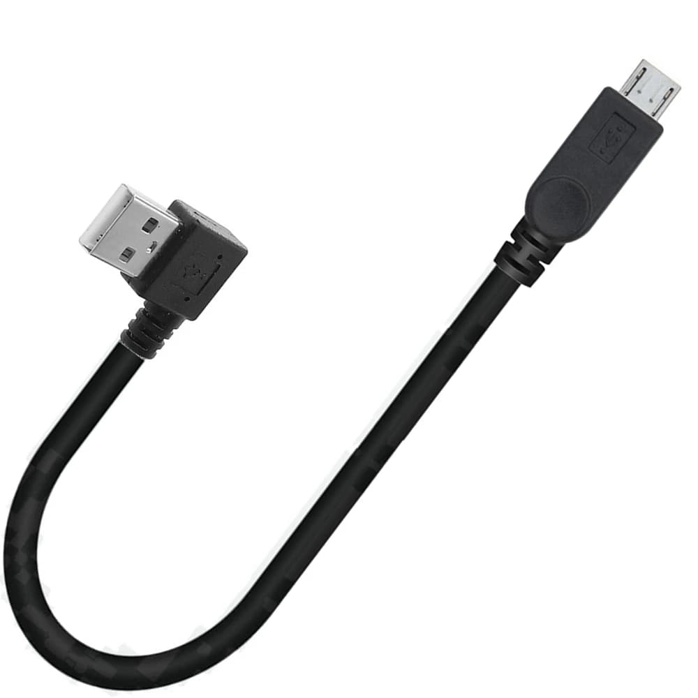 Cavo di collegamento dati Android per micro sicurezza pubblica girevole USB piegato Cavo di ricarica per fotocamera tablet telefono ad angolo retto da 90 gradi