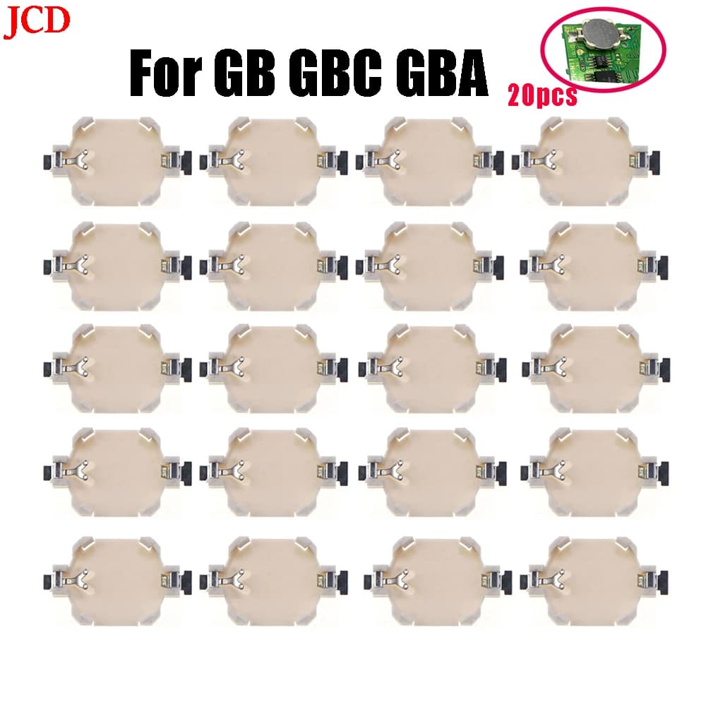Supporto batteria JCD 20 pezzi CR1616 per Gameboy Advance Color per scheda da gioco GB GBC GBA