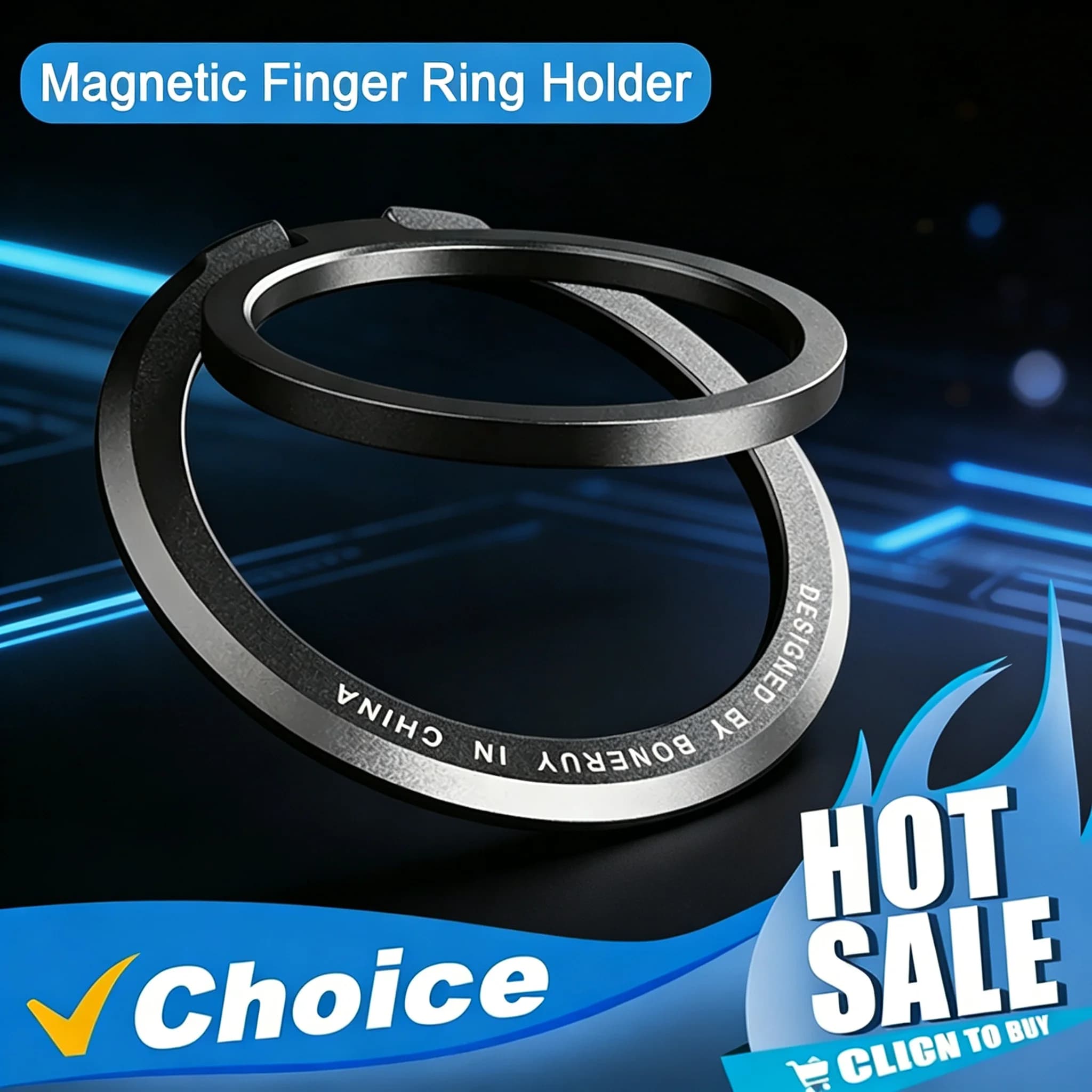 Magnetic Phone Holder For Magsafe Finger Ring Stand Magnet Grip Mount For iPhone 17 16 15 14 13 Pro Max Smartphone Accessories