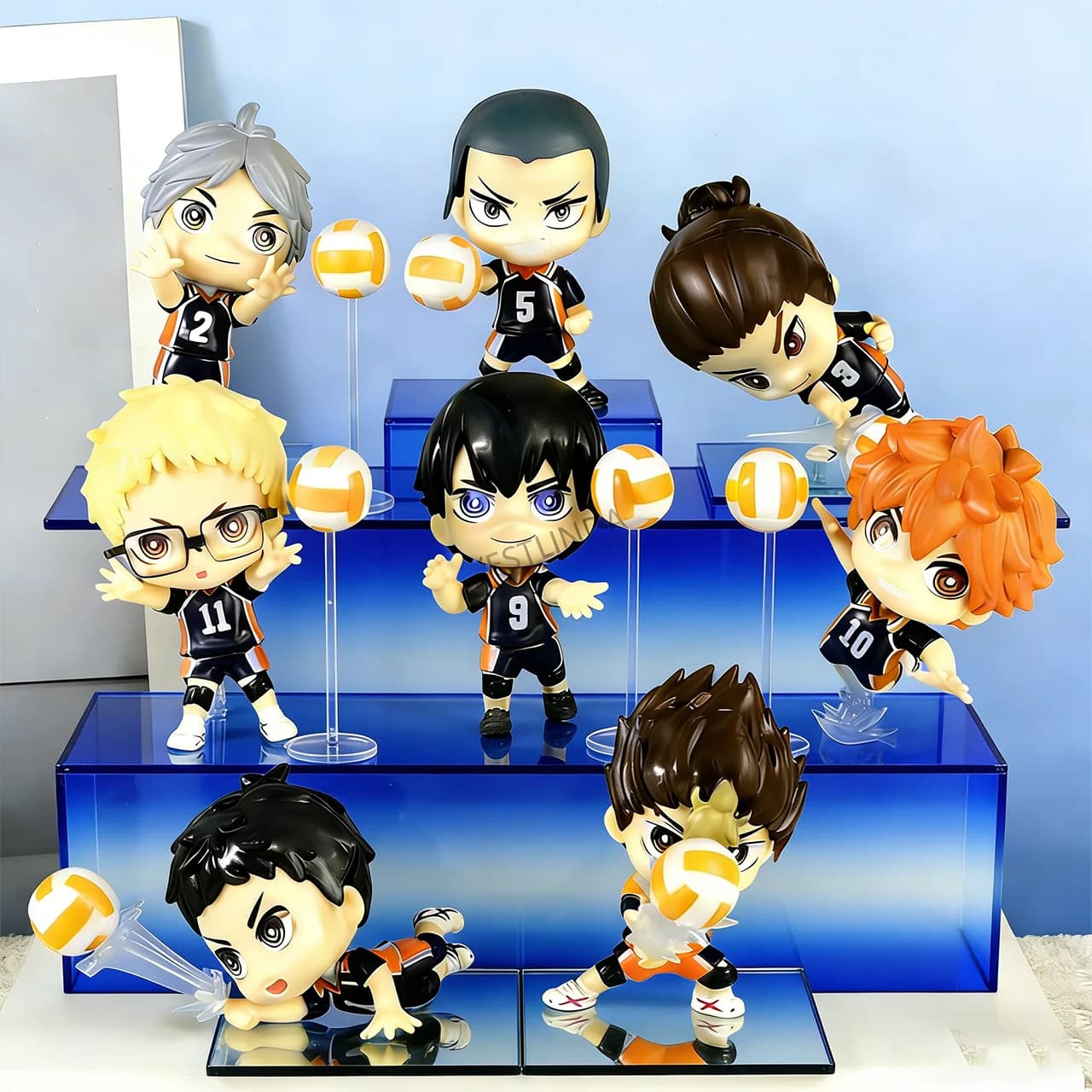 1/8 Pieces Volleyball Junior Made in Hands Q Series Items Trend Collection Characters Animated Girl Classics