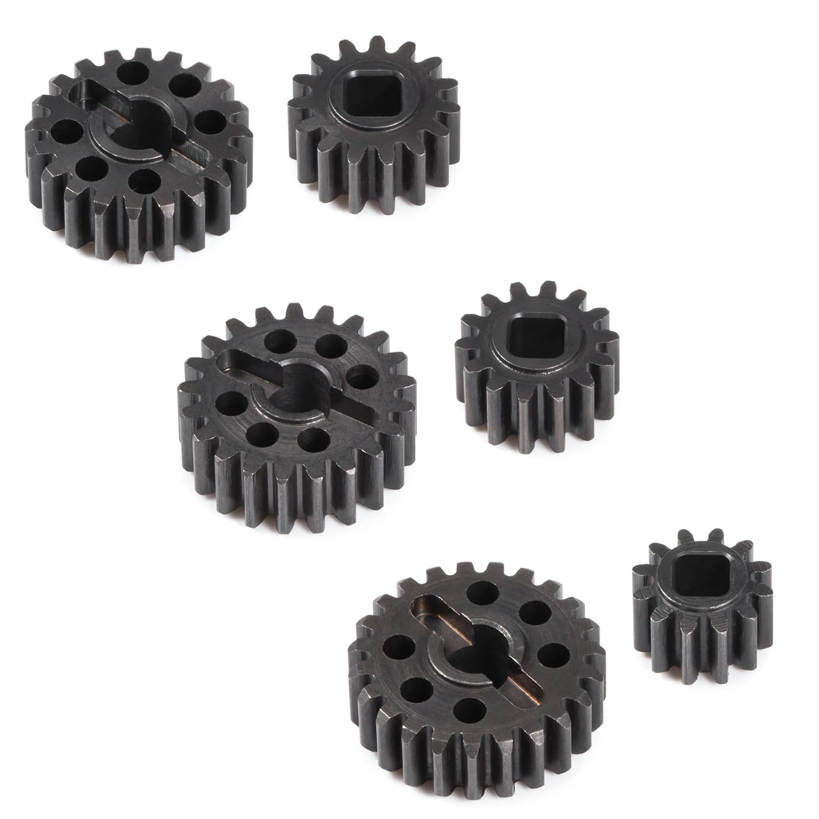 Set di ingranaggi overdrive per portale in acciaio temprato 15/20T 14/21T 12/23T per asse portale Axial 1/10 Capra SCX10 III AR45