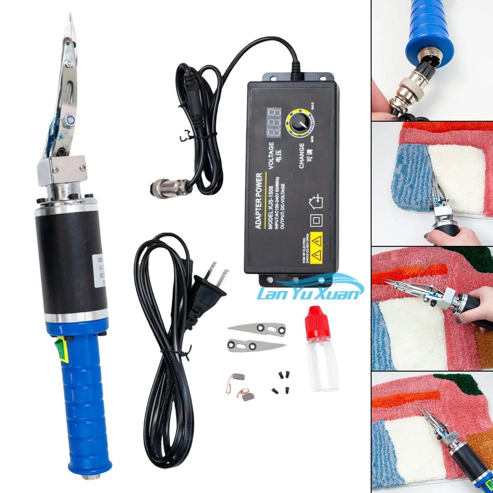 Forbici elettriche per intaglio di tappeti Cesoie per rifilatura di tappeti Macchina per scanalare