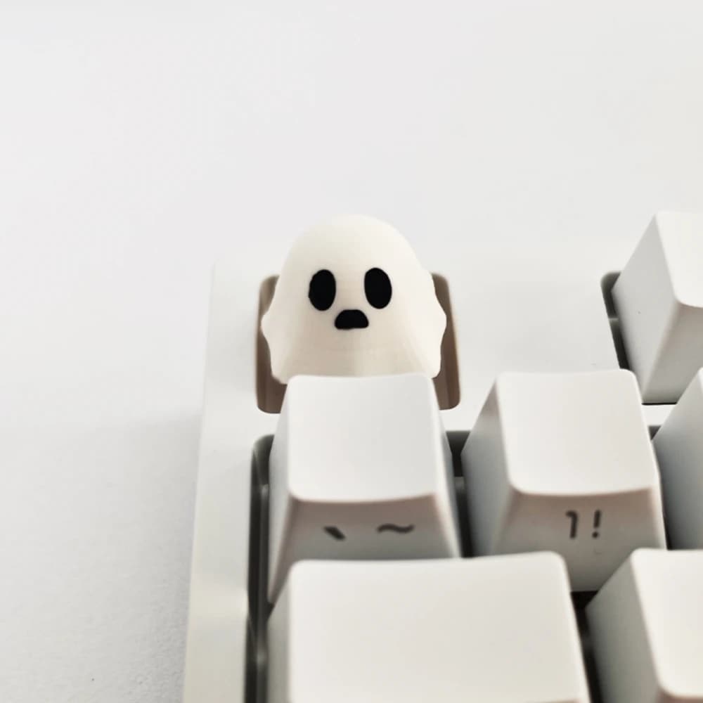 3D Resin Animal Covers Handmade Customize Skeleton Ghost White Craft Covers for PC Gamer Mechanical Keyboard Cherry MX