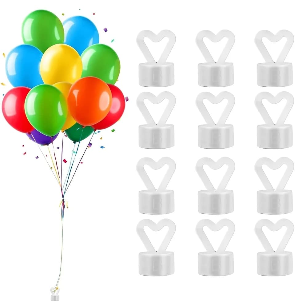 12Pcs Magnetic Helium Balloon Weights, Magnetic Balloon Hanging Decor, Balloon Counterweight for Wedding Birthday Graduation