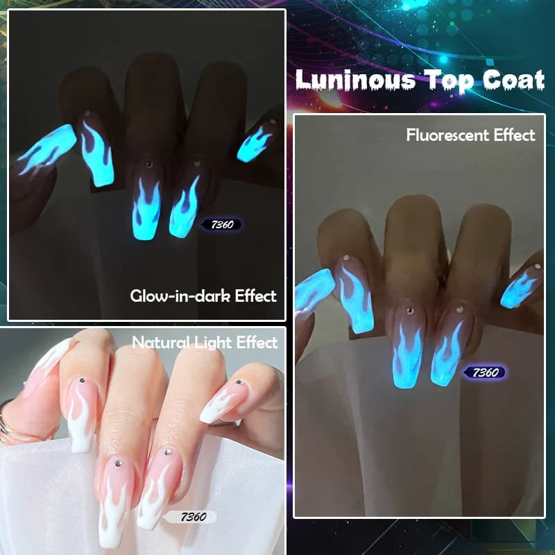 Ibdgel smalto per unghie fluorescente Glow-in-dark gel Neon UV LED venalisa nail art Soak Off smalto per unghie Gel luminoso per