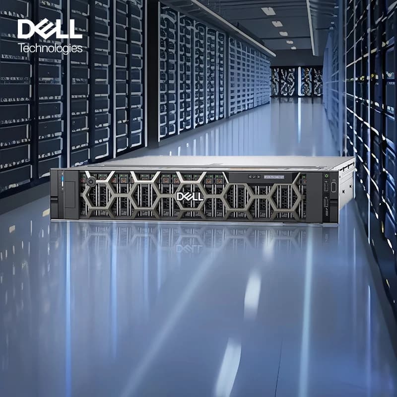 Vendita calda DEll Poweredge 2U Server di serie di rete a 2 prese R730 R740 R750 R760XS XD Rack per computer Epyc Nas Server di archiviazione