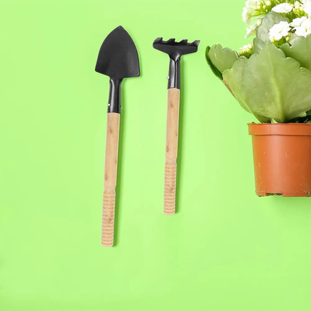 5Pcs Garden Tool Handle Set Wooden Replacement Handles for Hoe Spade Shovel Farming Tool Handle Accessories