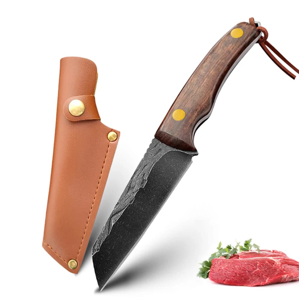 Kitchen knives for chefs in stainless steel hand forged Fishing knife Meat mannaia Butcher knife Meat mannaia Cooking knives