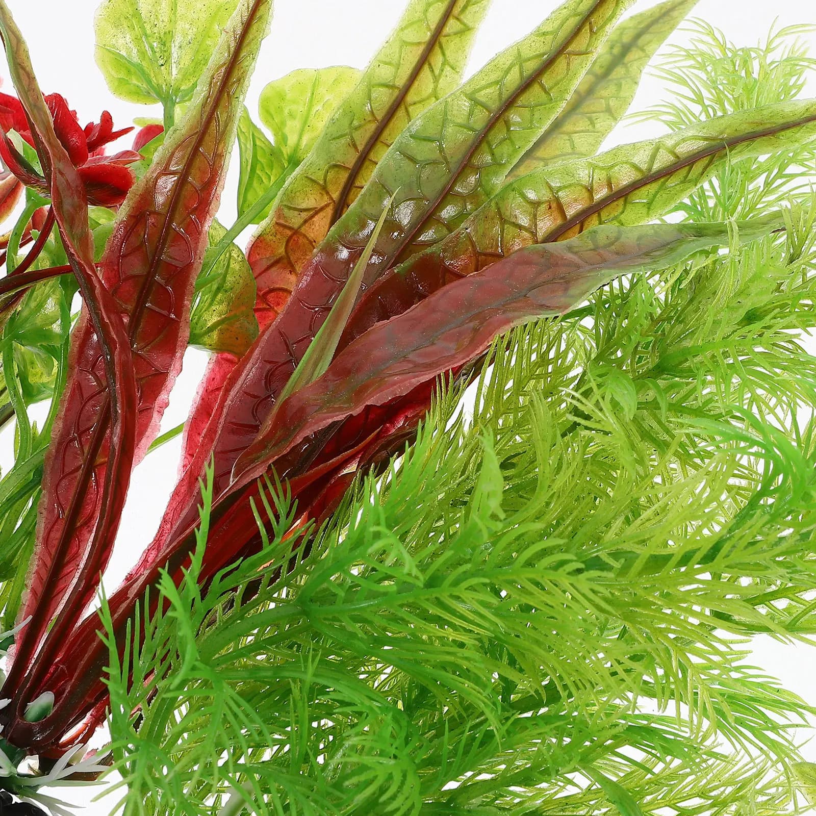 11 Pieces Artificial Plastic Plants for Aquarium Realistic Decoration Simulation Vegetation for Small Aquariums