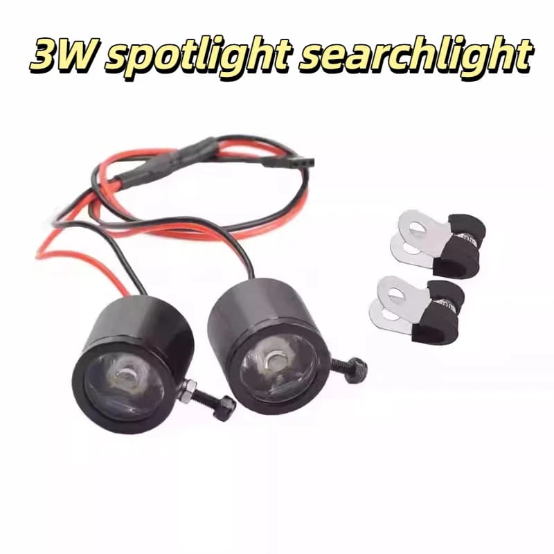 Faro a LED da 3W per modellini RC, faretto per auto nitro in scala 1:5, camion da arrampicata short course in scala 1:7, accessorio per auto RC hobby