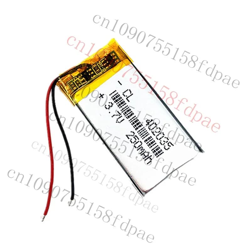 Premium battery 3.7V 250mAh 0.925wh 402035 for MP3 dashcam GPS headset pen