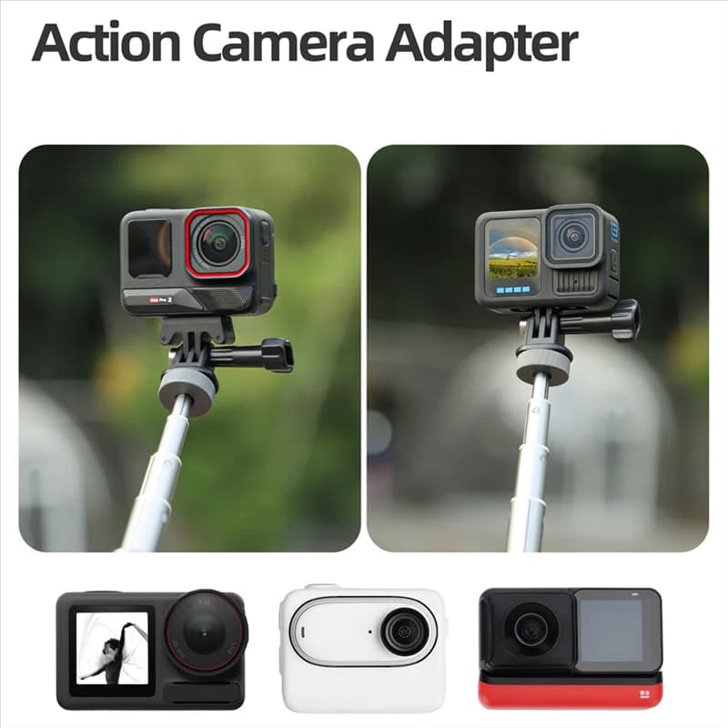 1/4 adapter for DJI Action 5 Pro Gopro13 Insta360 GO/Ace Action Camera Adjustable Angle Adapter