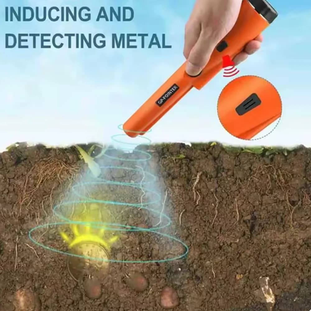 Nuovo metal detector portatile di alta qualità Puntatore GP Rilevamento di aste di posizionamento impermeabile con luci a LED per bracciale