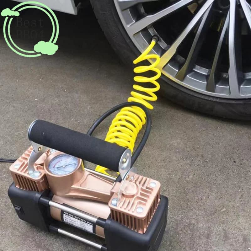 (BBQ4) 1 Tubo di Prolunga Universale per Pompa, Tubo Flessibile per Compressore d'Aria, Connettore Gonfiatore d'Aria a Spirale, Sostituzione Tubo Gonfiatore