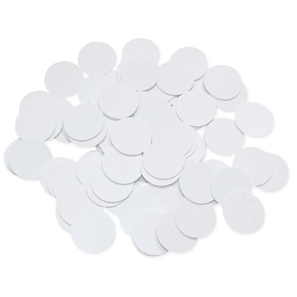 10 Pezzi Tag Elettronico NFC Ntag215 Adesivo Rotondo Vuoto 25mm Smart IC Card per Sicurezza Accesso Gestione Magazzino
