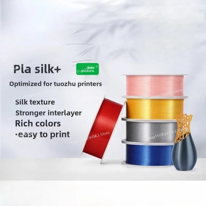 PLA Silk 3D Printing Filament, Polished Printing, Strong and Easy with RFID