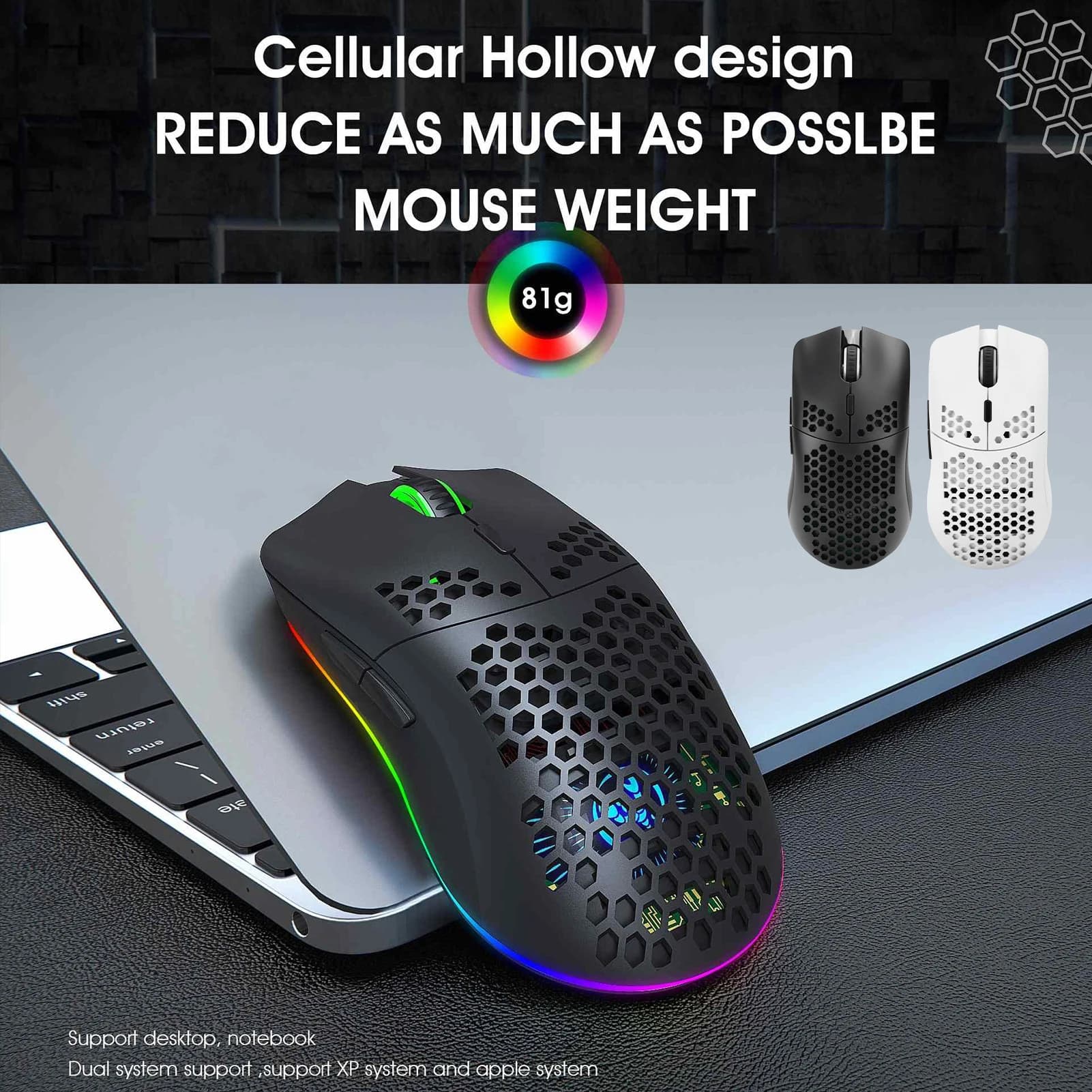 Computer Mice HXSJT66 Wireless Hollow Computer Games Mouse Portable 2.4GHz Mini Mouse PC Mice for Laptop Wireless Mouse PC Mouse