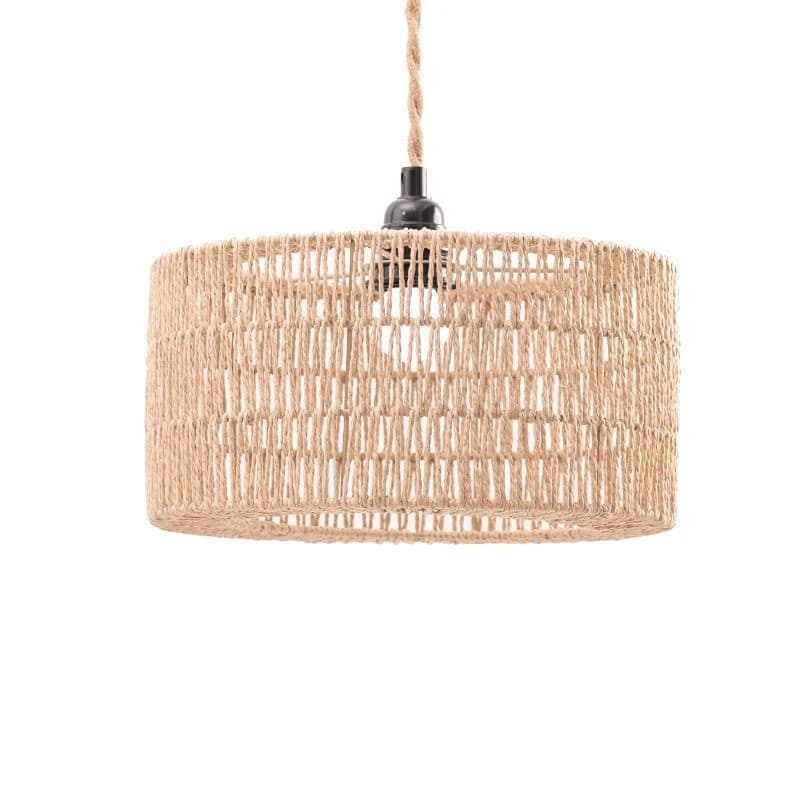 Paper Rope Lampshade Chandelier Shade Bulb Guard Woven Pendant Lampshade For Restaurant Teahouse Living Room