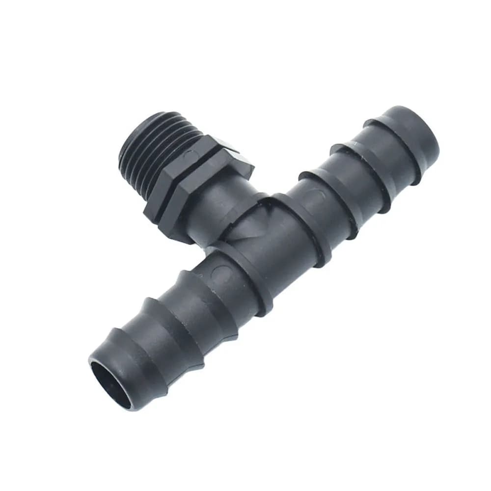 30 Pezzi Connettore a Doppia Via da 1/2 Pollice Maschio a Tubo da 20mm, Raccordo a Spina per Irrigazione Giardino