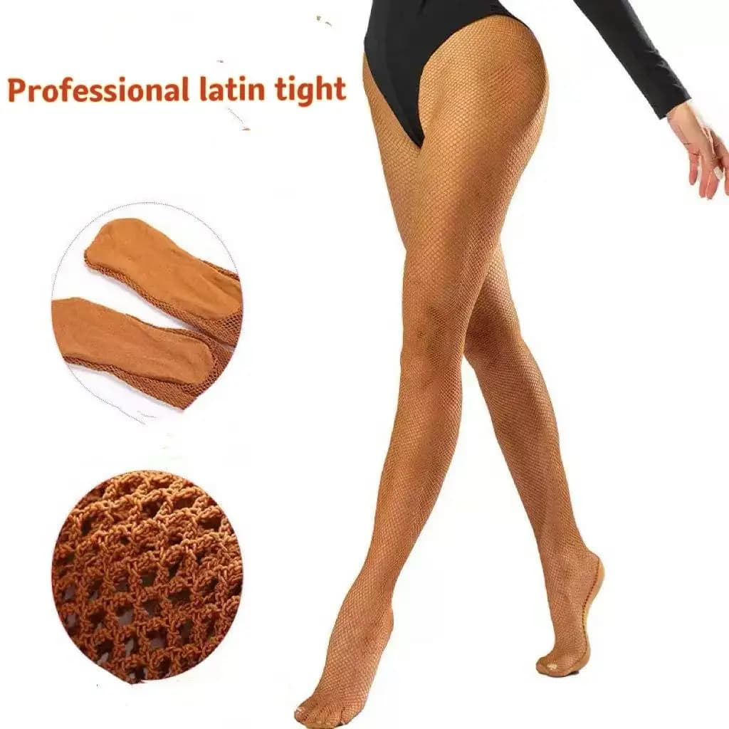 Hard Yarn Professional Dancer Tights Plus Size Dance Competition Sexy Stockings Mesh Pantyhose Women Durable Latin Practice Wear