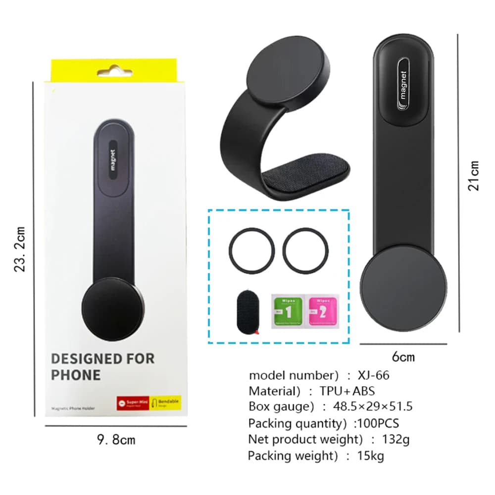 Magnetic Car Phone Support Foldable Air Grip Clip Holder for Xiaomi iPhone 14 Samsung Phone Holder in Car Support