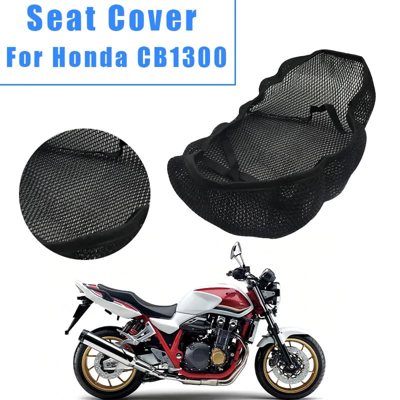 Per Honda CB1300 CB 1300 Coprisedile per moto in rete 3D Tessuto isolante termico Cuscino antiscivolo traspirante