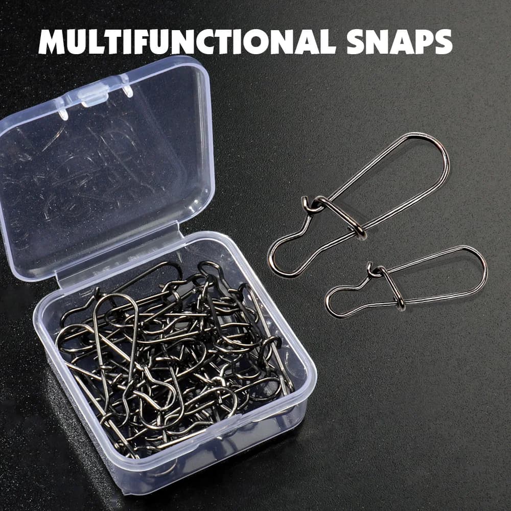 100 pcs/box Scratch Spindle Connector Spilles Rolling Ring Fishing Equipment Buckle Box Rectangular Kit 20/30/50/100 pcs Bearing Fishing Tool Gear