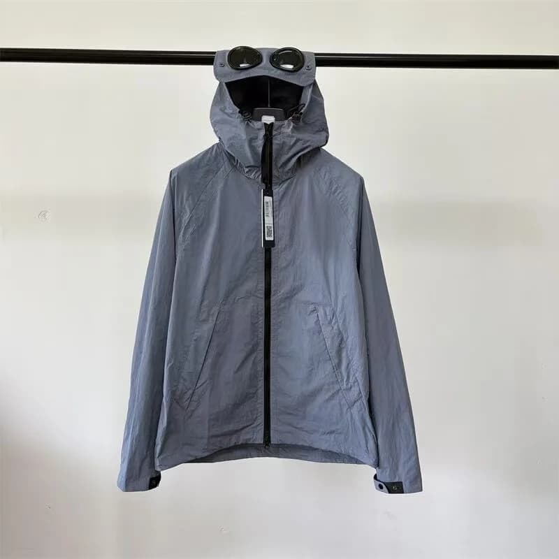 Cp Windbreaker Open Cardigan Hooded Jacket Waterproof Mesh Double Layer Autumn Winter New Arrival Men's Loose Fit Long Sleeve