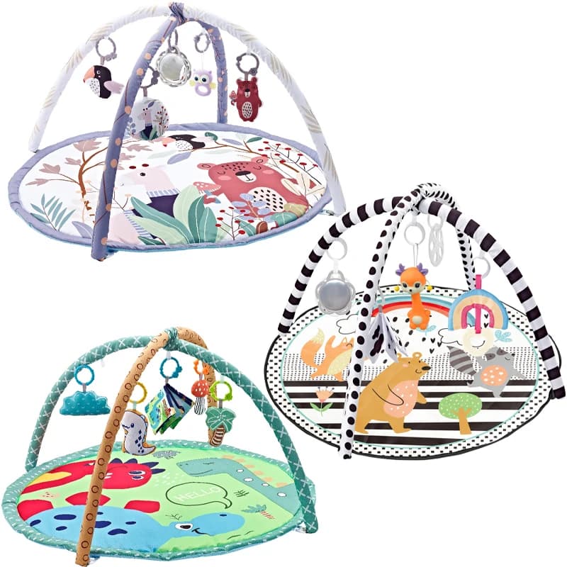 Baby Fitness Frame Crawling Game Blanket Multifunctional Activity Toys Educational Mats Fence Crawling Blanket Infant Rug Toy